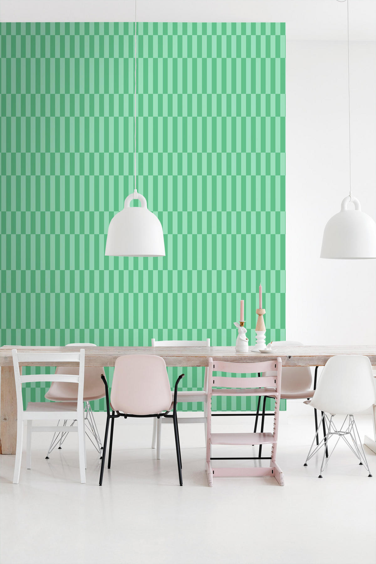 TAPETE Streifen 50 x 900 cm - Grün, Papier (50/900cm) - ESTAhome