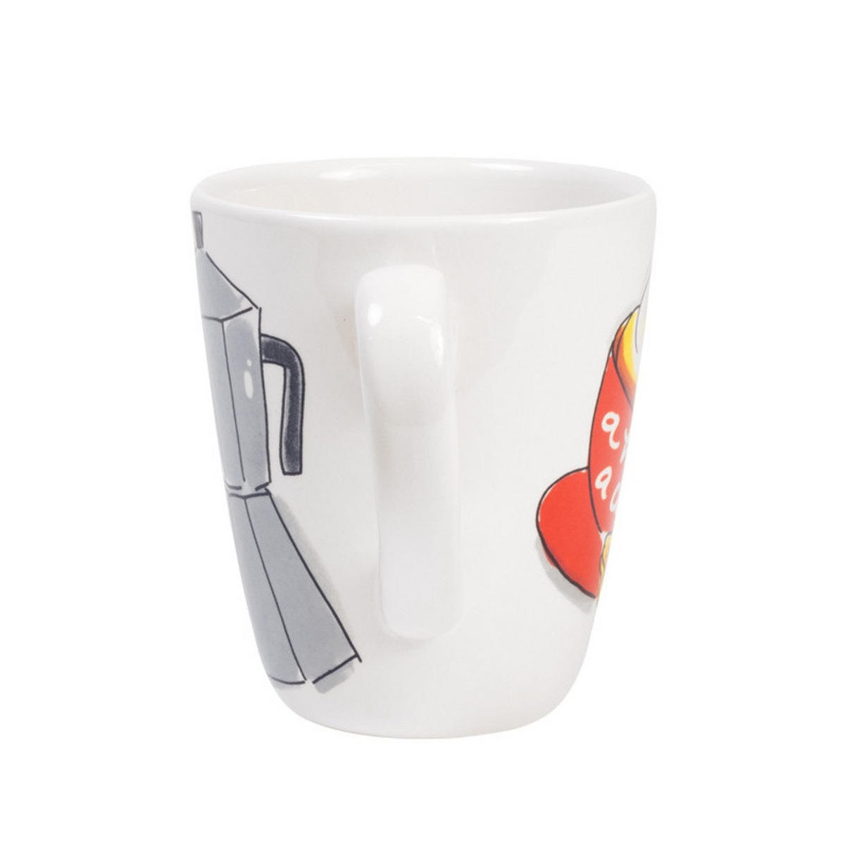 BECHER Gemütliche Tage - Kaffee in Bunt - 350 ml - Multicolor, Keramik (0.35L) - Blond Amsterdam