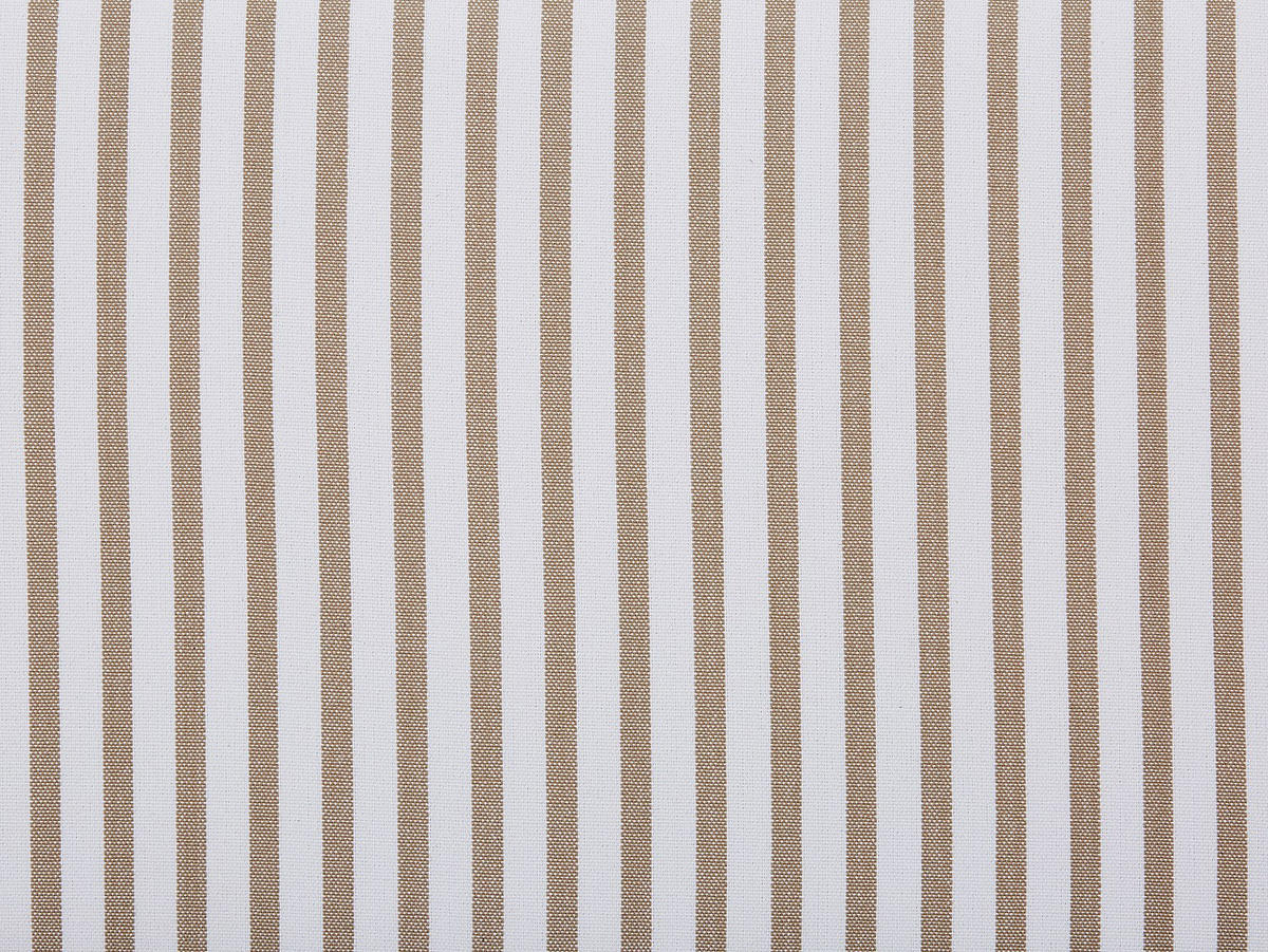 SITZBANK - 122 cm x 44 cm - Stoff - Taupe, Weiß - ELAMIU - Taupe/Weiß, Textil (122/42/44cm) - Vente-Unique