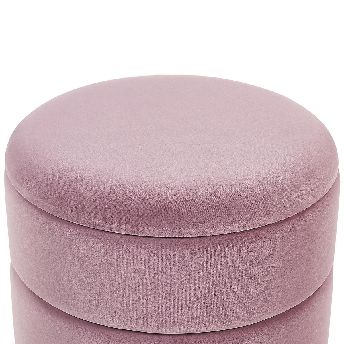 HOCKER Elgin 37/37/42 cm - Pink, Textil (37/42/37cm) - Beliani