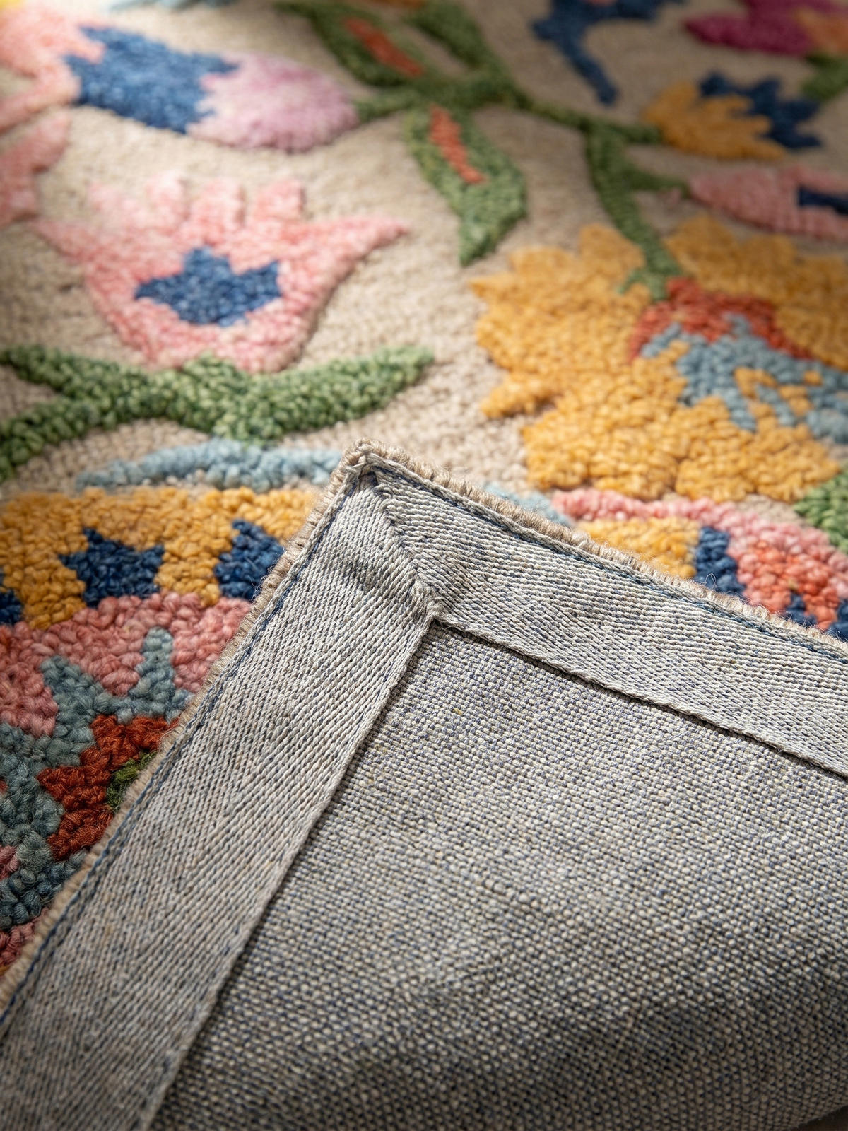 TEPPICH aus Wolle HEDDA in Bunt, floral, 200 x 300 cm - Multicolor, Textil (300/200cm) - KADIMA DESIGN