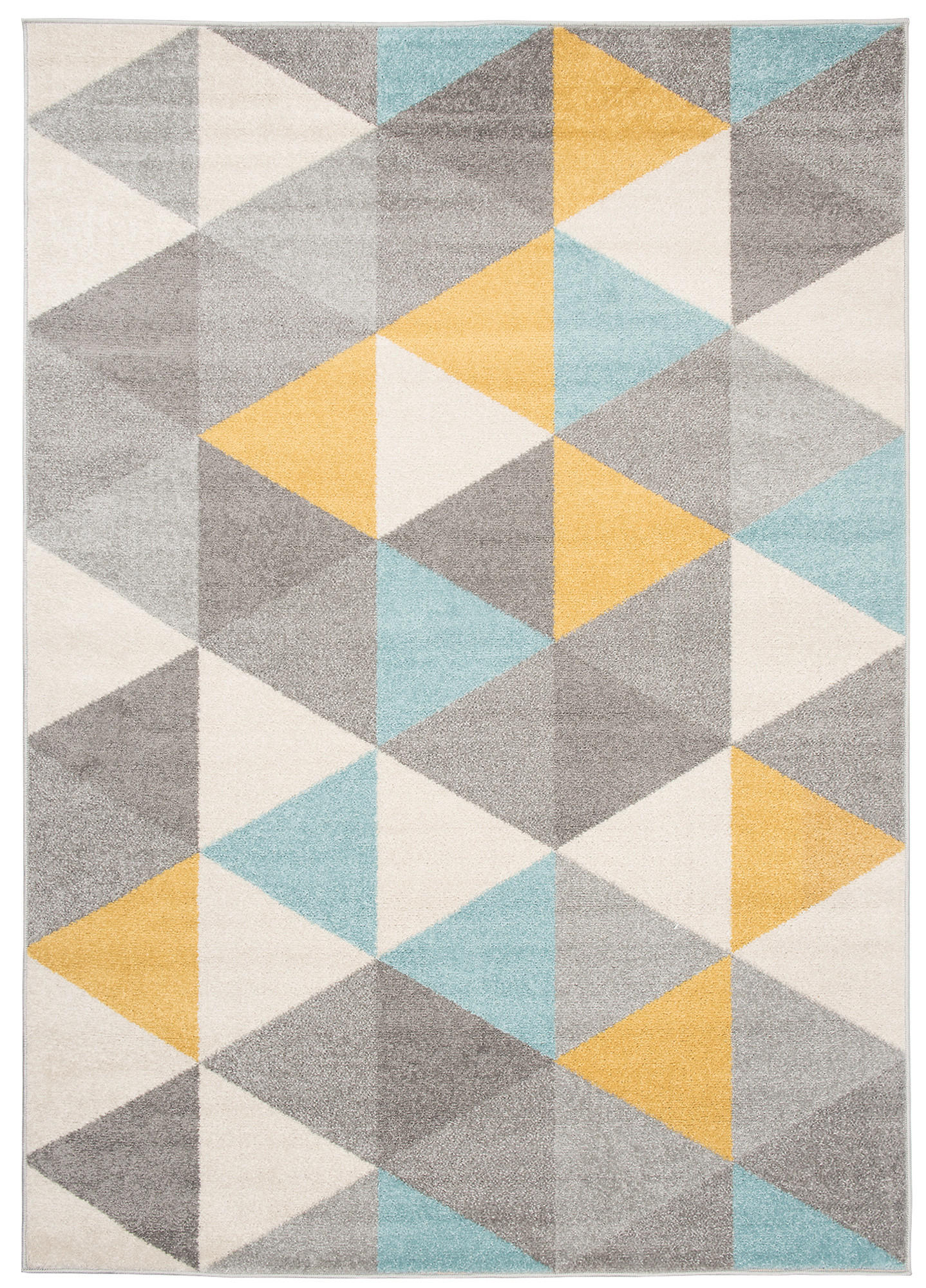 TEPPICH LAZUR Grau Blau 160/220 cm - Hellgelb/Multicolor, Kunststoff (160/220cm) - Tapiso