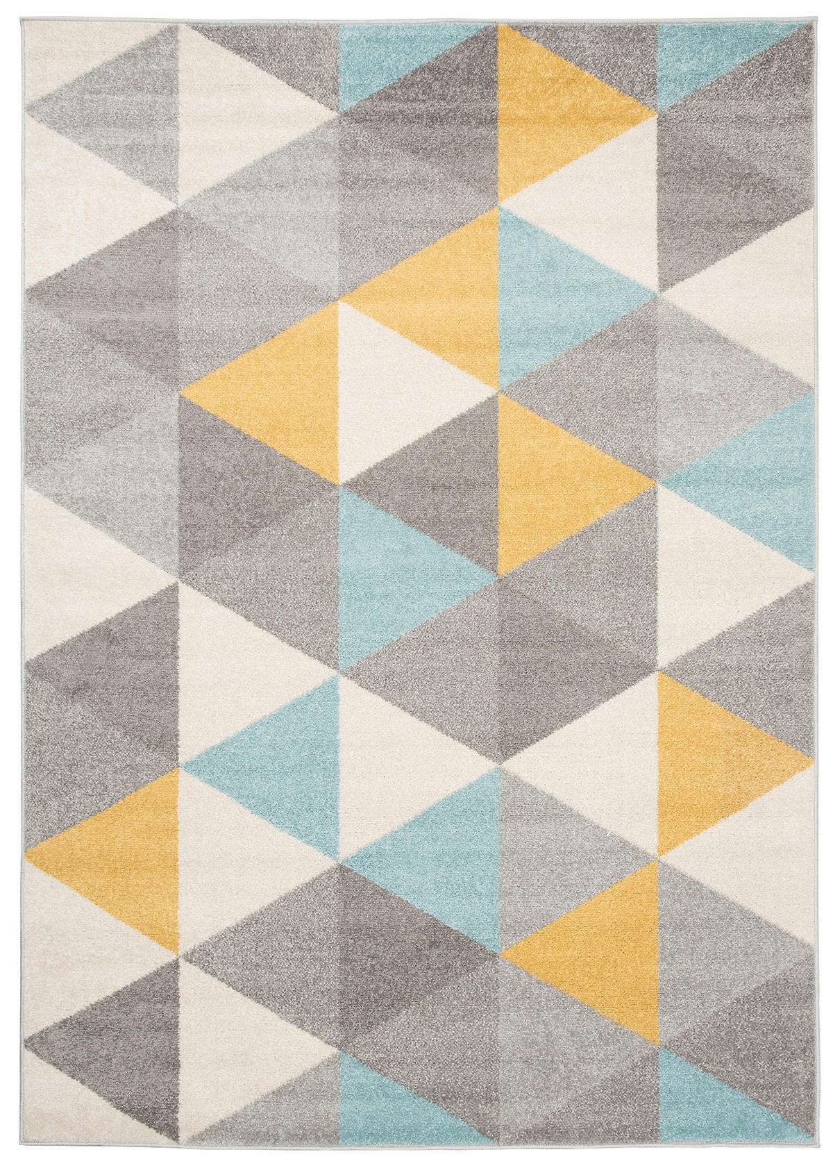 TEPPICH LAZUR Grau Blau 160/220 cm - Hellgelb/Multicolor, Kunststoff (160/220cm) - Tapiso