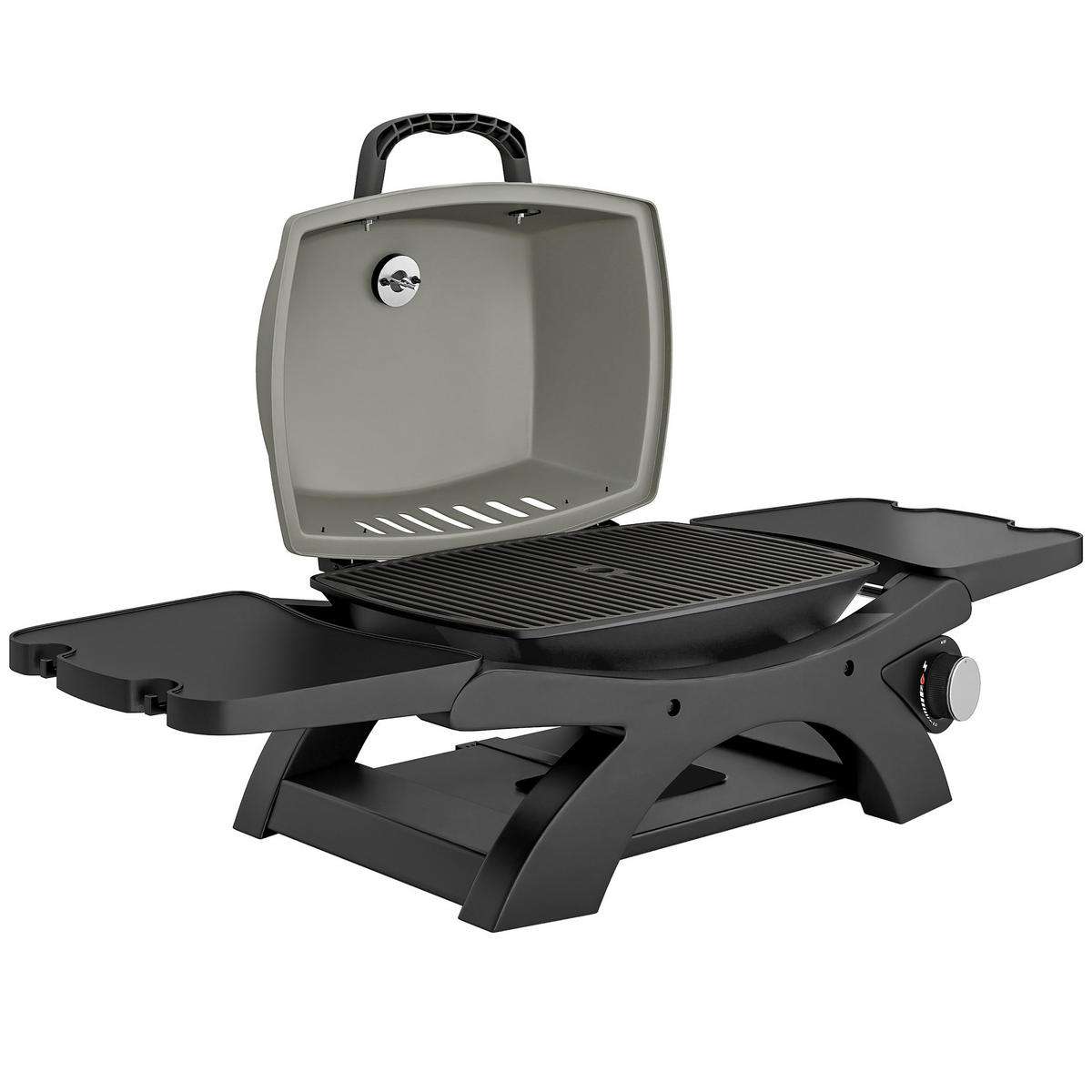 GASGRILL Stahl Schwarz - Schwarz, Kunststoff/Metall (48/38/102cm) - Outsunny