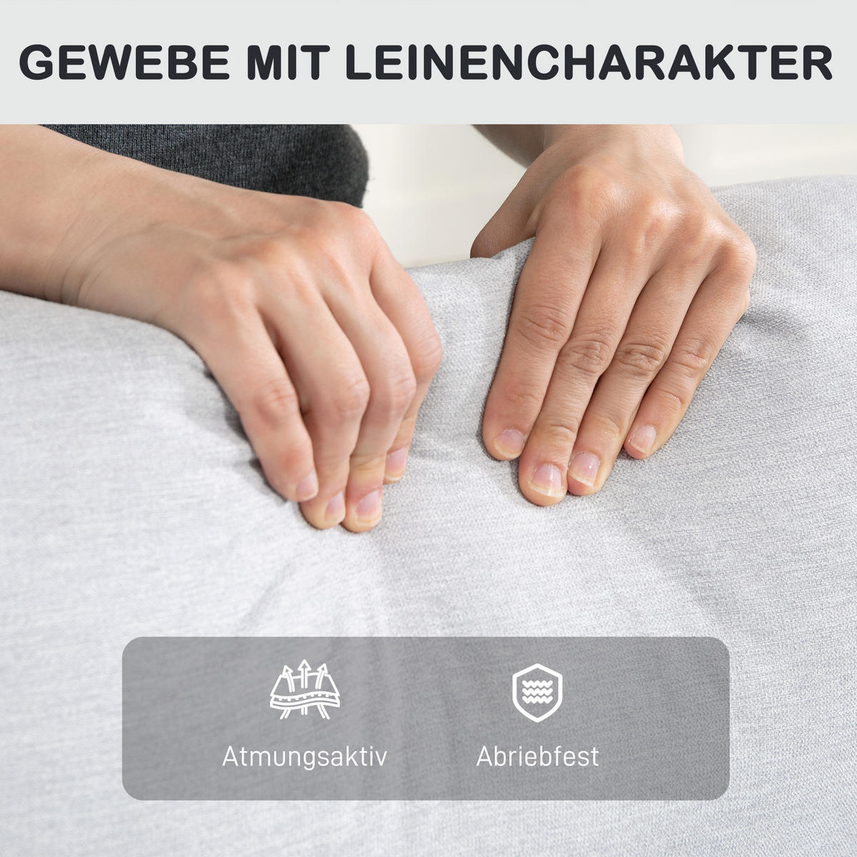 RELAXSESSEL, Fernsehsessel mit Liegefunktion, Hellgrau - Hellgrau, Kunststoff (93/103/76cm) - HOMCOM