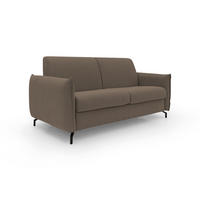 SCHLAFSOFA Scarlet - Braun, Textil (215/95/96cm) - Divani.store