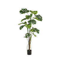 KUNSTBAUM Künstliche Monstera - Mogli 180 cm - Grün, Kunststoff (180cm) - Emerald