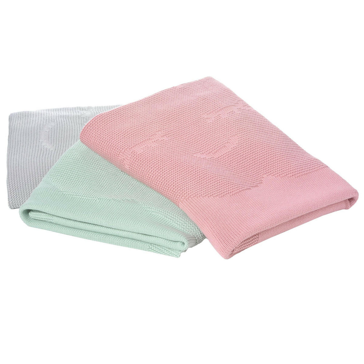 BABYDECKE Wolke Grau - Grau, Textil (70/100cm) - nordic coast company