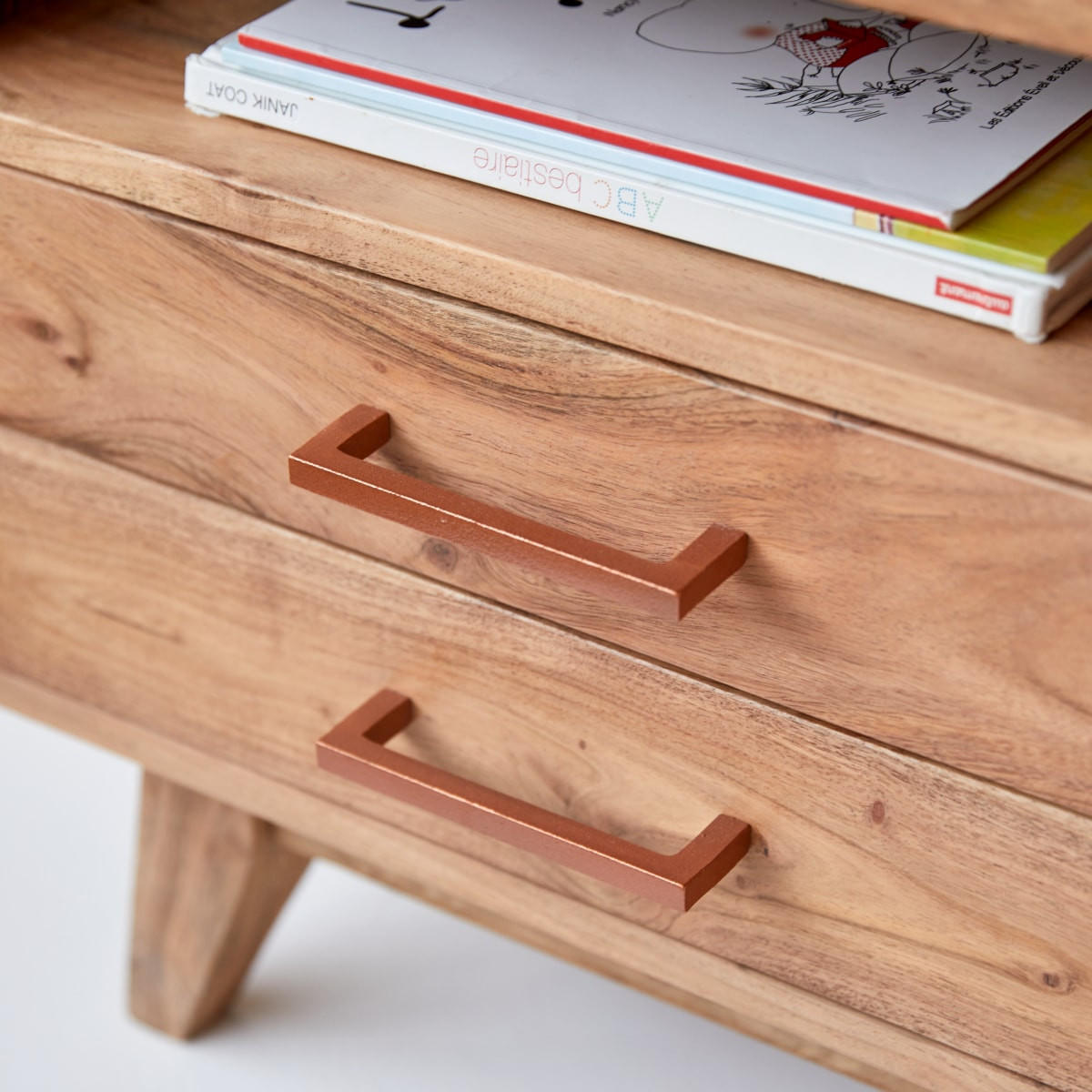 KINDER-NACHTTISCH Oslo Natur aus Akazie - Naturfarben, Holz (48/45/35cm) - Tikamoon