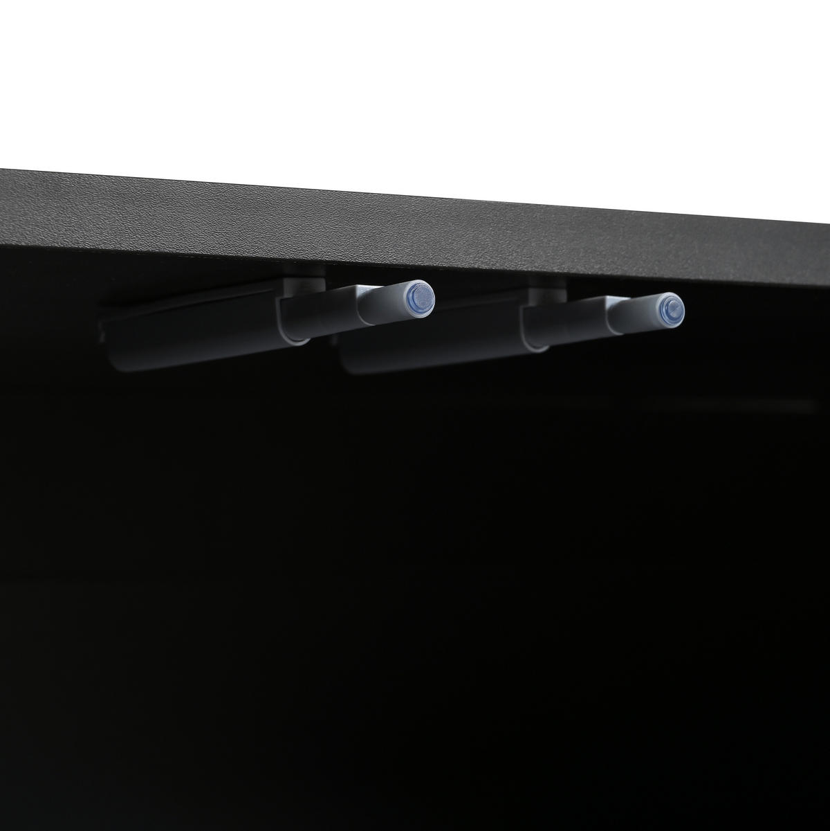 TV-ELEMENT 175/38/56 cm Schwarz mit verstellbaren Einlegeböden und Stauraum - Schwarz, Holzwerkstoff (38/56/175cm) - Korfee