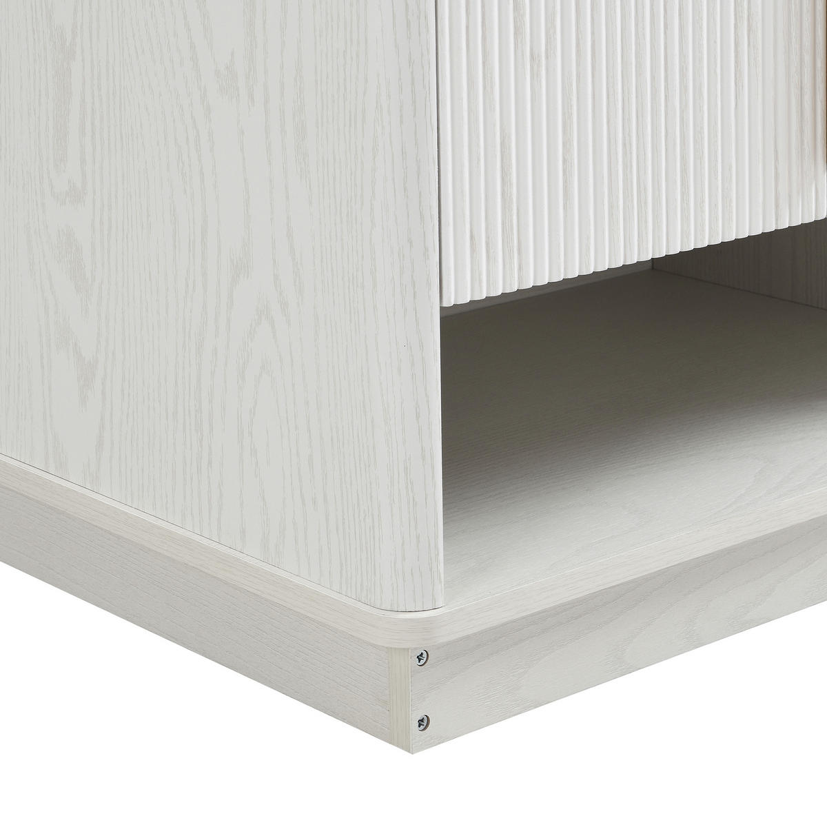 SCHUHSCHRANK 60x40x61 cm 2 Türen weiß - Weiß, Holz (60/61/40cm) - LEBENLANG