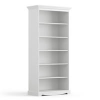 BÜCHERREGAL Belluno Elegante Kiefer weiß (RAL9010) lackiert 89 / 44 / 190cm - Weiß, Holz (89/190/44cm) - Feldmann-Wohnen