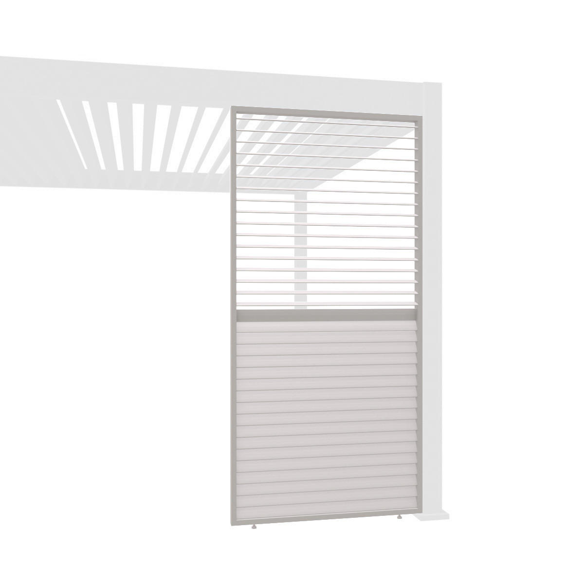 Weide Lamellenwand Beige 113x235x6 cm