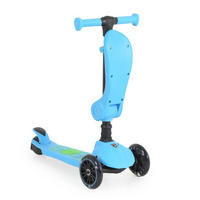 KINDERROLLER 2 in 1 Lamborghini blau Laufrad, Lenkerhöhe verstellbar, klappbar - Blau, Kunststoff (57/26/52cm) - Moni