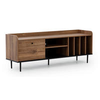 TV-LOWBOARD Nero 150 cm Retro-Stil brown - Hellbraun/Schwarz, Holzwerkstoff/Metall (150/56/40cm) - Ravio