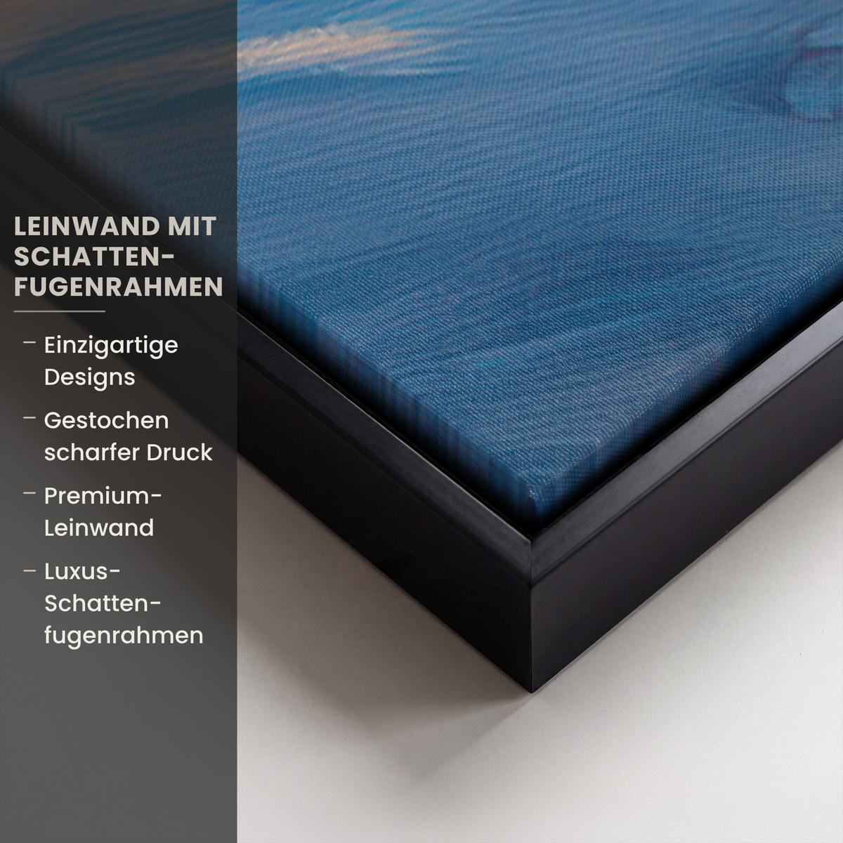 LEINWAND Bilder mit Rahmen - Zug - Weihnachten - Schnee - Weihnachtszug - 80x120 - Anthrazit, Textil (80/120cm) - MuchoWow