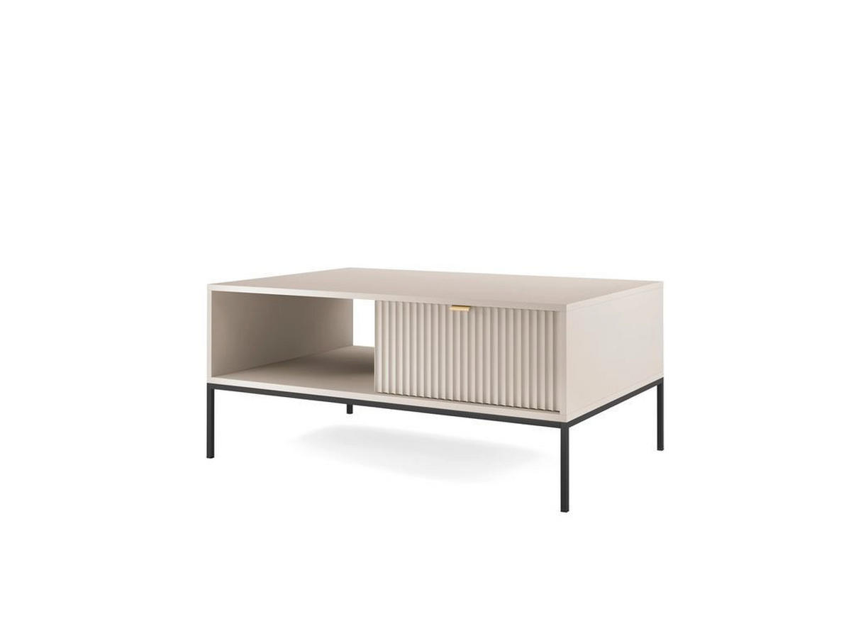WOHNZIMMER Set 4-tlg. – NOVA – Kaschmir - Kaschmir, Holzwerkstoff (104/46/68cm) - hi-markt