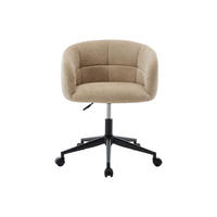 BÜROSTUHL ohne Armlehnen - 61 cm x 57 cm - stoff - beige Nomitio - Beige, Textil/Metall (61/79/57cm) - Vente-Unique