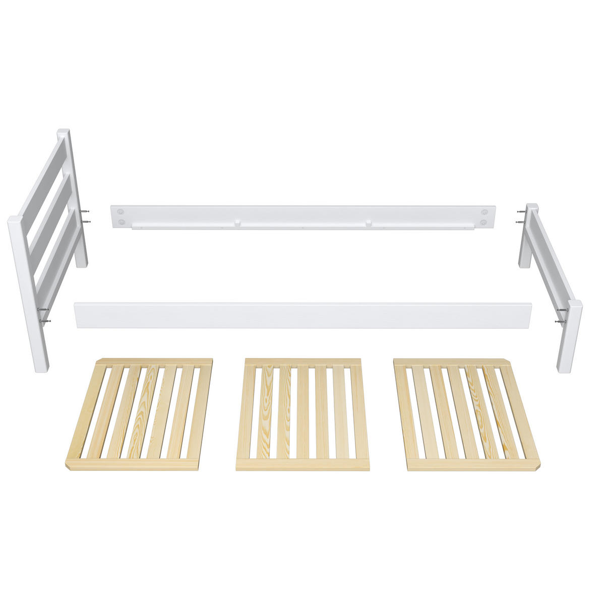 BETT N01 Sonoma Eiche 80/190 - Sonoma Eiche, Naturmaterialien/Holz (80/190cm) - N-Wood