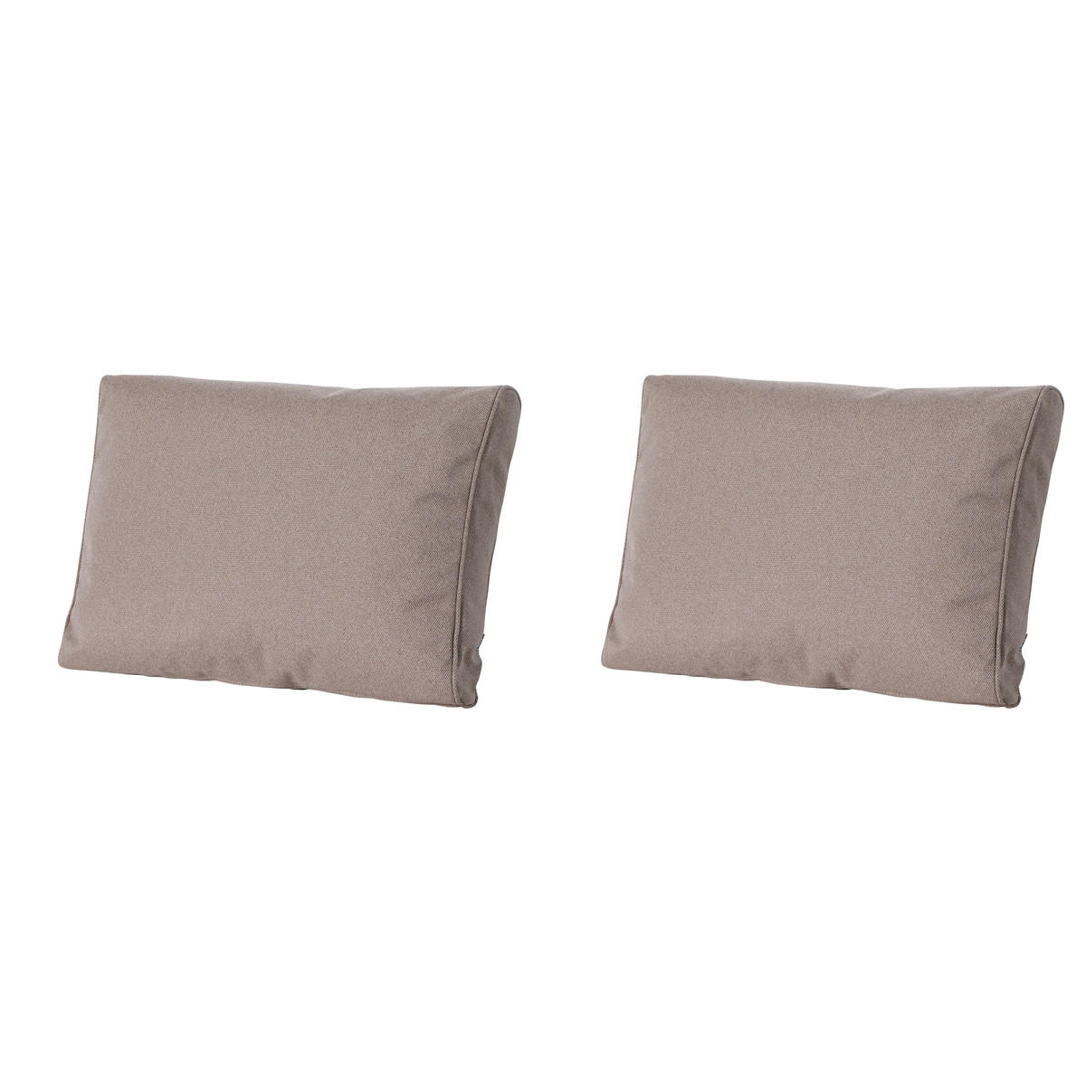 RÜCKENKISSEN Manchester 43/73 cm 2er-Set - Taupe, Textil (73/8/43cm) - Madison