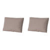 RÜCKENKISSEN Manchester 43/73 cm 2er-Set - Taupe, Textil (73/8/43cm) - Madison