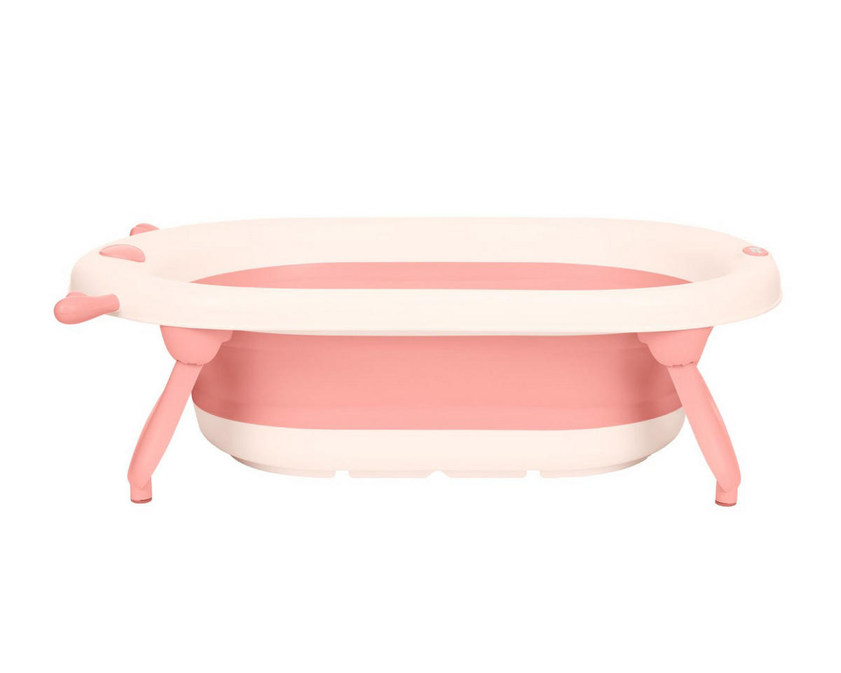 BABYBADEWANNE Foldy rosa Wasserablauf, leicht zu reinigen, ab Geburt - Rosa, Kunststoff (51/81.5cm) - Kikka boo