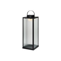LED-SOLARLAMPE 55 cm - Schwarz, Metall (19/55/19cm)
