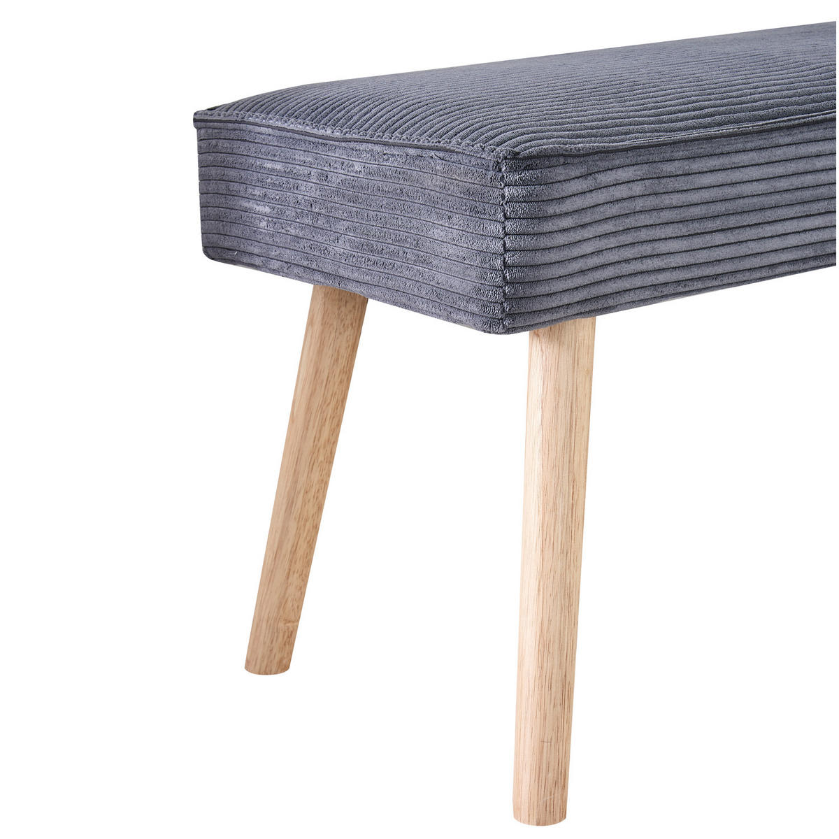 SITZBANK EMIL 160/42/50 cm Anthrazit - Anthrazit, Holz/Textil (160/50/42cm) - B&D Home