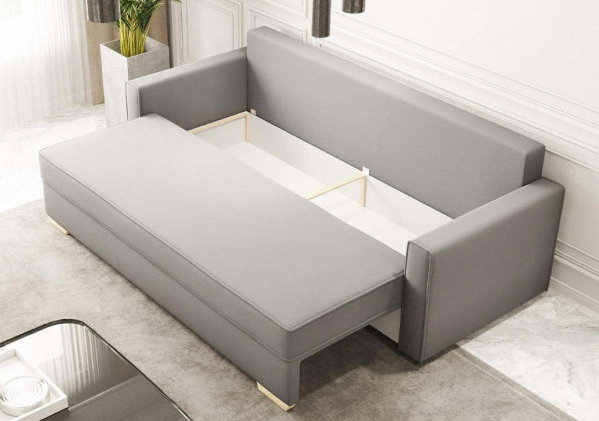 SOFA Grün MARO Mit Schlaffunktion - Grün, Textil (217/92/85cm) - Sepro Meble