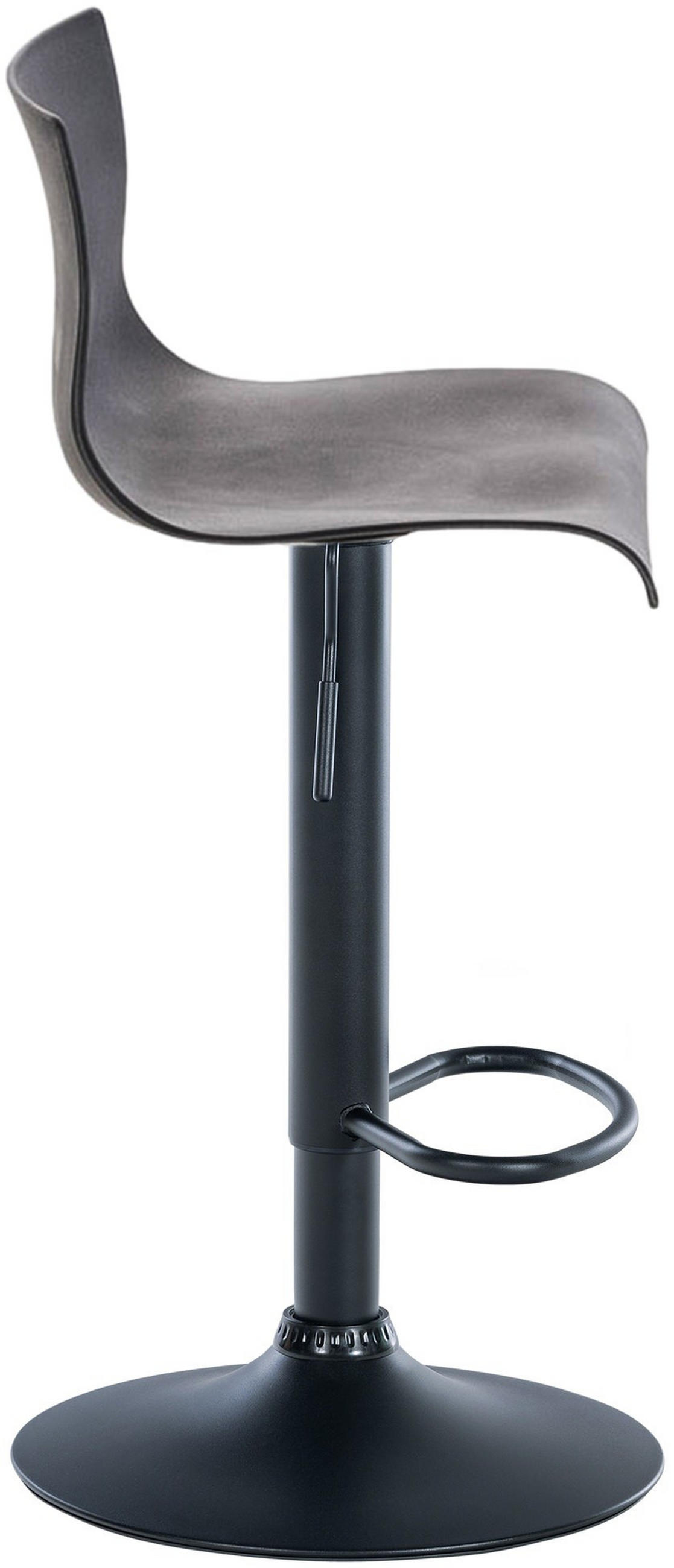 BARHOCKER Hover höhenverstellbar 84-104 cm grau - Grau, Kunststoff (39/84/36cm) - furnicato