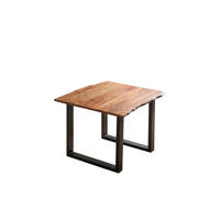 ESSTISCH LAURINA - Nussbaumfarben/Walnussfarben, Holz/Metall (90/90/77cm) - SAM