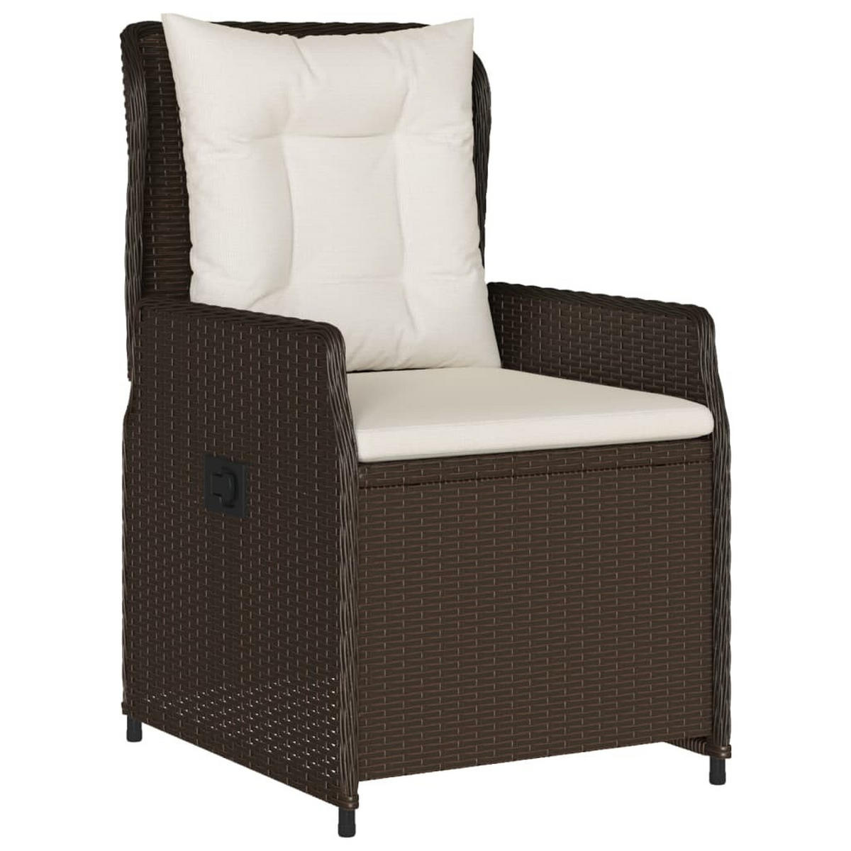 DINING-LOUNGESET mit Auflagen für 8 Personen, aus PE-Rattan, Braun, 9-teiliges Set - Braun, Kunststoff - vidaXL