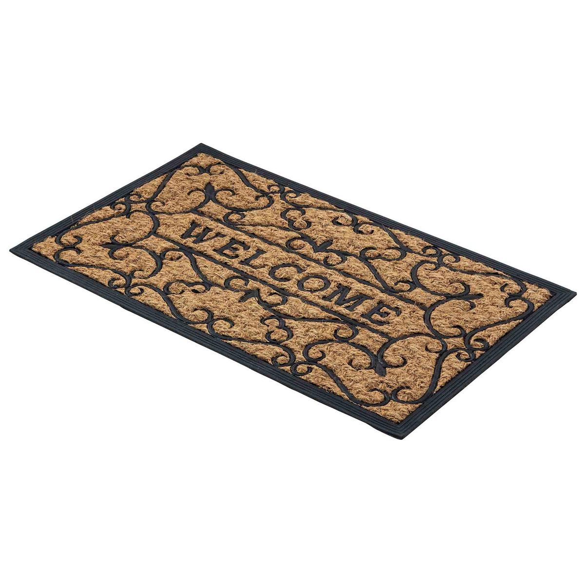 FUSSMATTE COCO DELUXE LIGHT - Schwarz, Textil (45/75cm) - Astra