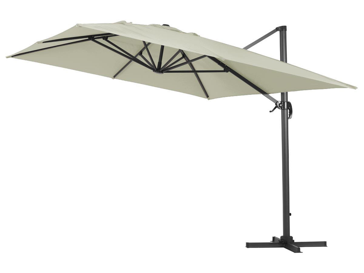 SONNENSCHIRM sun 4 Ekru - Beige, Metall (400/300cm) - Habitat Garten