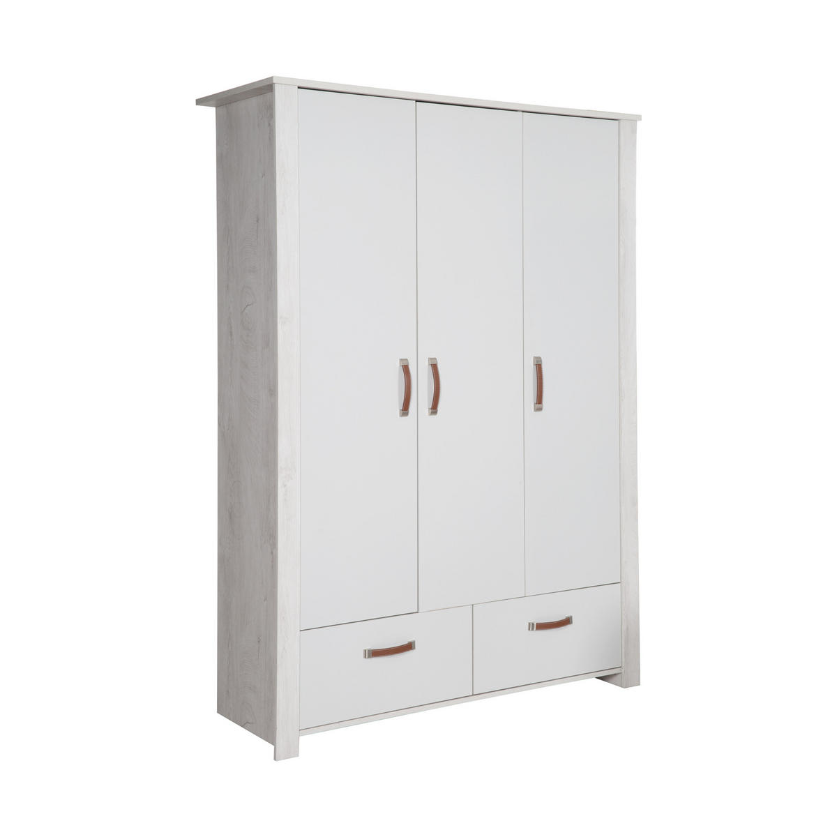 BABYZIMMER-SET Mila 3-teilig - Grau, Holzwerkstoff (135/190/142cm) - Roba