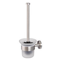 WC-GARNITUR PIAZZA, Edelstahl, matt - Edelstahlfarben, Metall (11.5/35/14.5cm) - bremermann