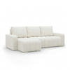 ECKSOFA MIT SCHLAFFUNKTION ABRIELLE BONELL Creme - Creme, Textil (144/237cm) - Mebligo