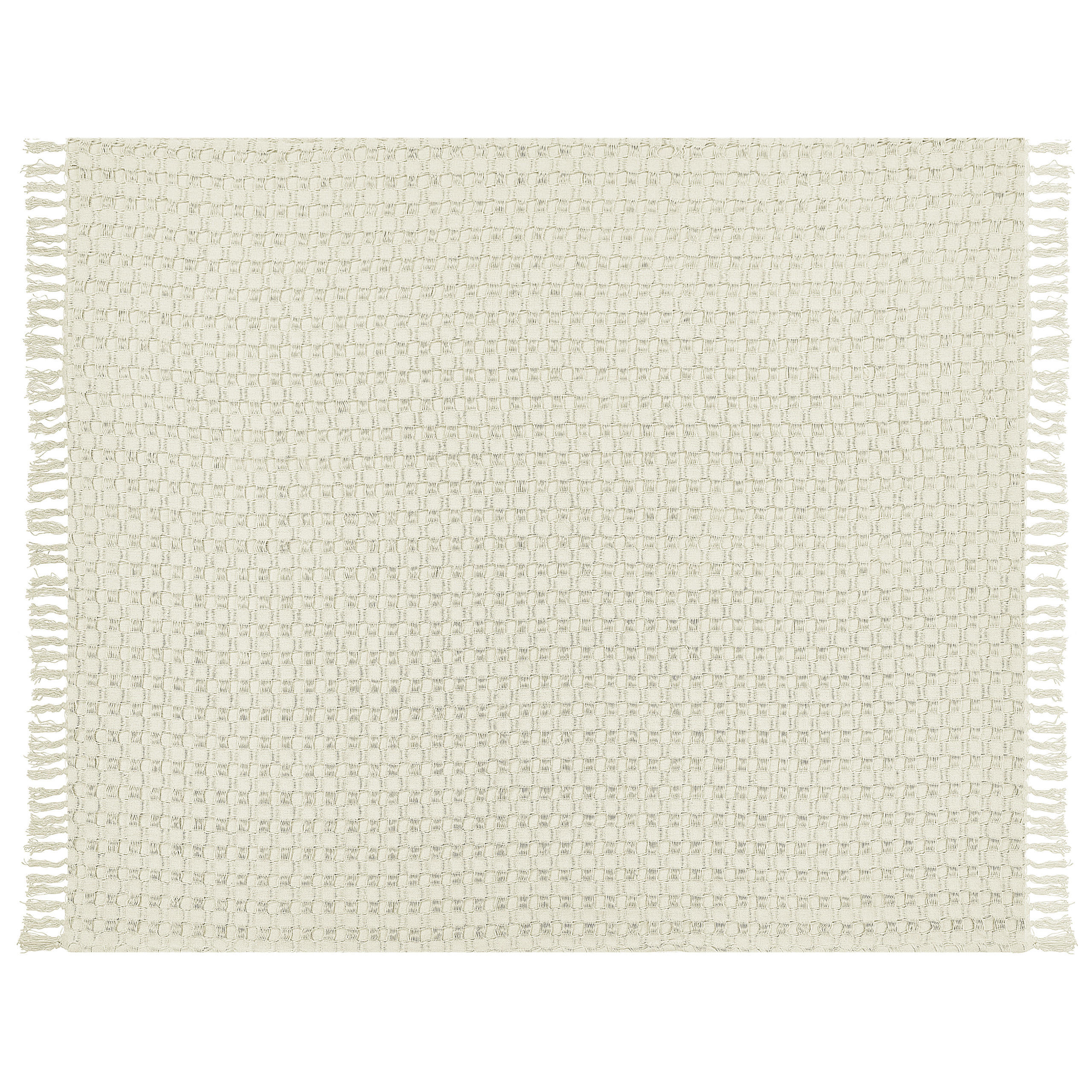 TAGESDECKE Weiß 220 x 240 cm Bere - Weiß, Textil (220/240cm) - Beliani