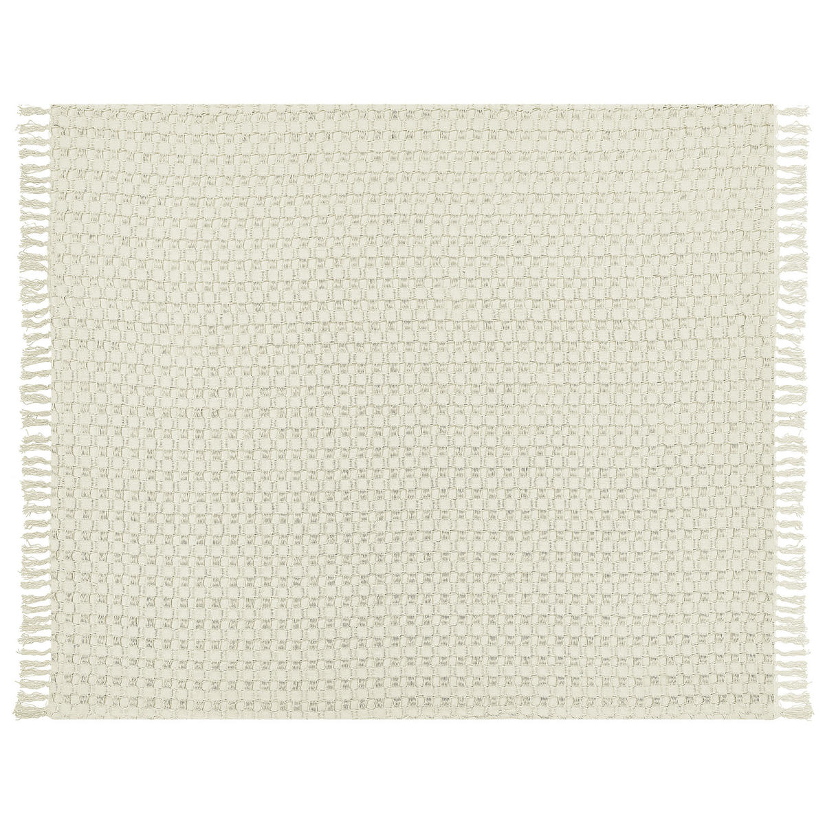 TAGESDECKE Weiß 220 x 240 cm Bere - Weiß, Textil (220/240cm) - Beliani