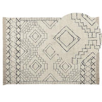 KURZFLOR-TEPPICH Zeyne 200/140 cm - Beige, Textil (140/200cm) - Beliani