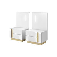 NACHTTISCH ARCADE Weiß 60x46x102 cm - Weiß, Holzwerkstoff (60/102/46cm) - FURNLUX