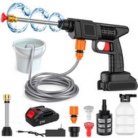 ELEKTRO-HOCHDRUCKREINIGER 50Bar, für Makita 24V Batterie mit 1 Batterie - Schwarz, Metall (41.5/23cm) - Coonoor