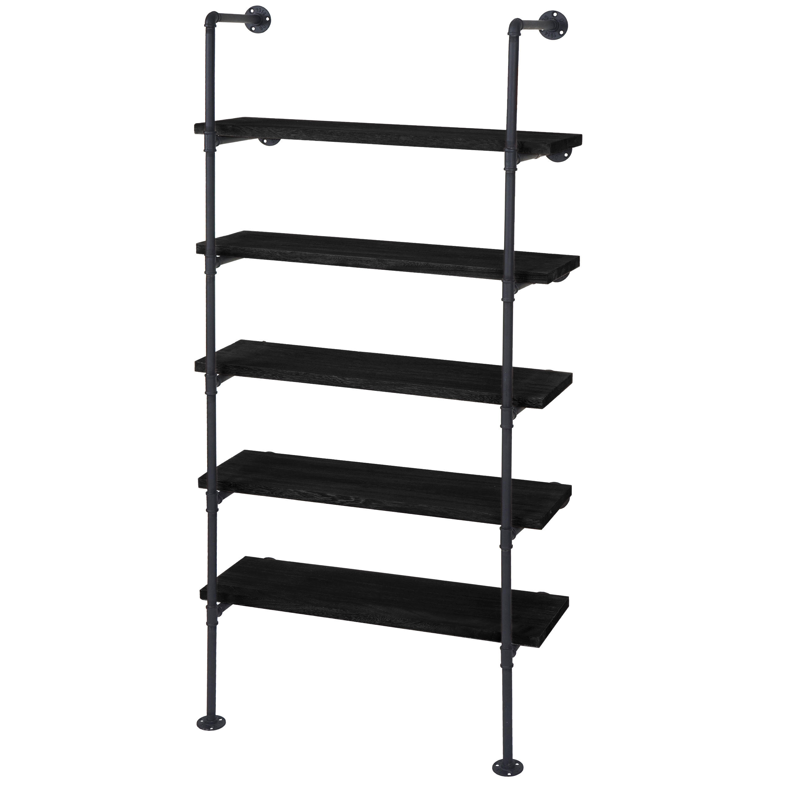 STANDREGAL Anthrazit - Anthrazit, Holz (80/165/28cm) - MCW