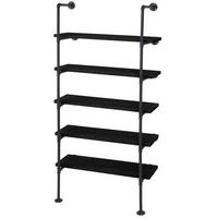 STANDREGAL Anthrazit - Anthrazit, Holz (80/165/28cm) - MCW