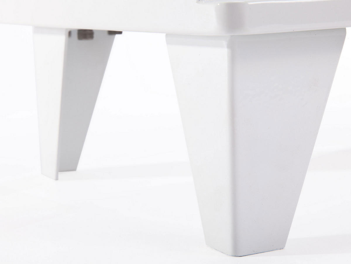 BIOETHANOL-OFEN Weiß inklusive 1 L-Tank und 2.5 kW Leistung - Weiß, Metall (40/50/27cm) - Purline