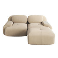 ECKSOFA 208/178/75 cm Beige - Beige, Textil (178/208cm)