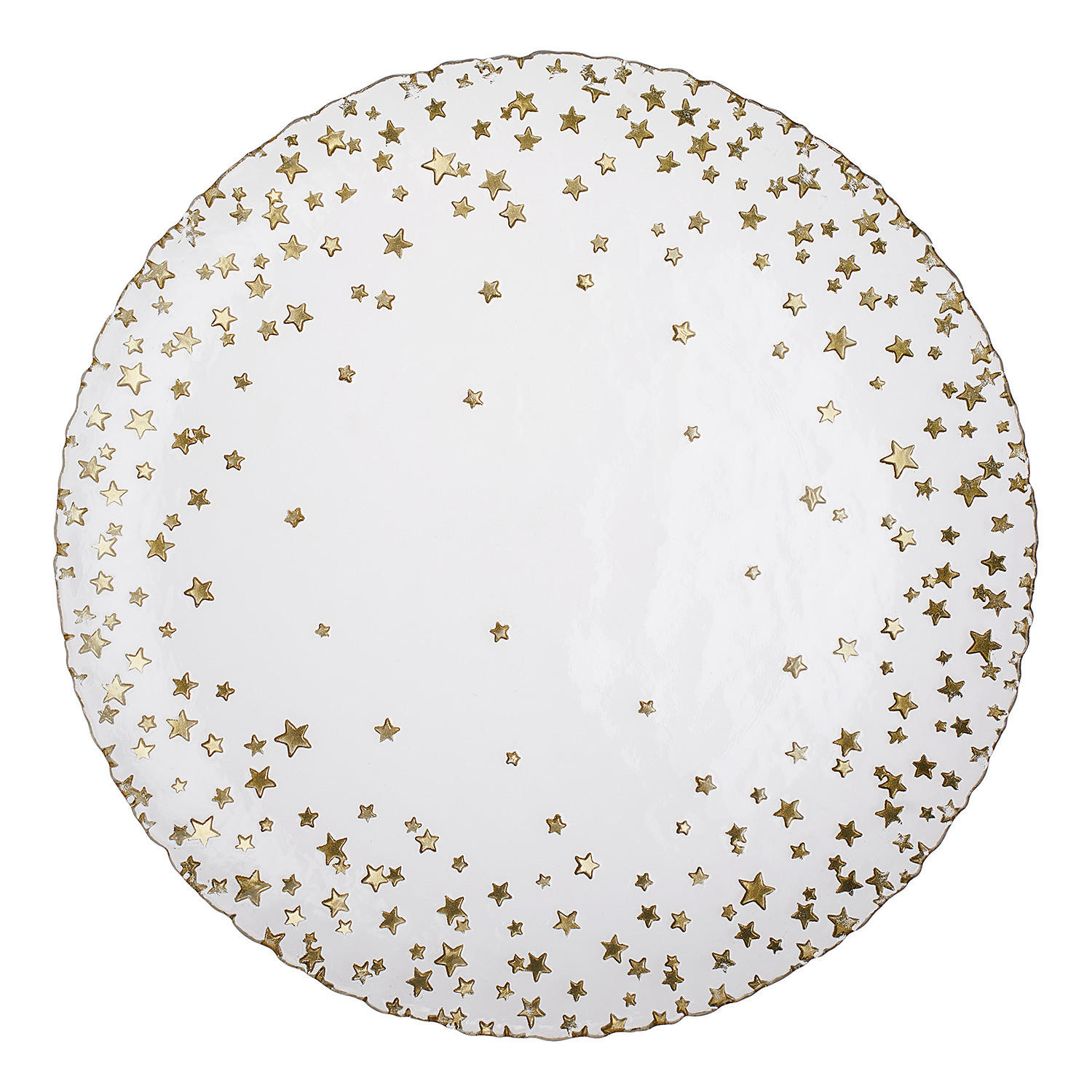 PLATZTELLER Stars mit Sternen 32cm - Transparent, Glas (32/32/2cm) - Butlers