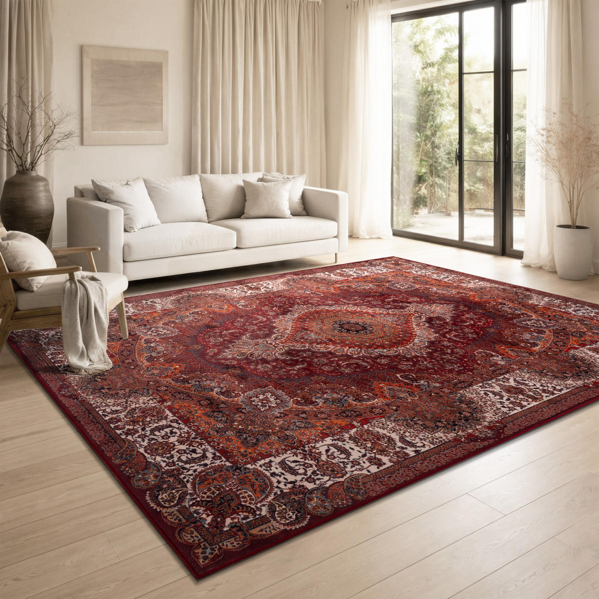 KURZFLORTEPPICH 240/340 cm Seoul 451 - Rot, Textil (240/340cm) - Paco Home