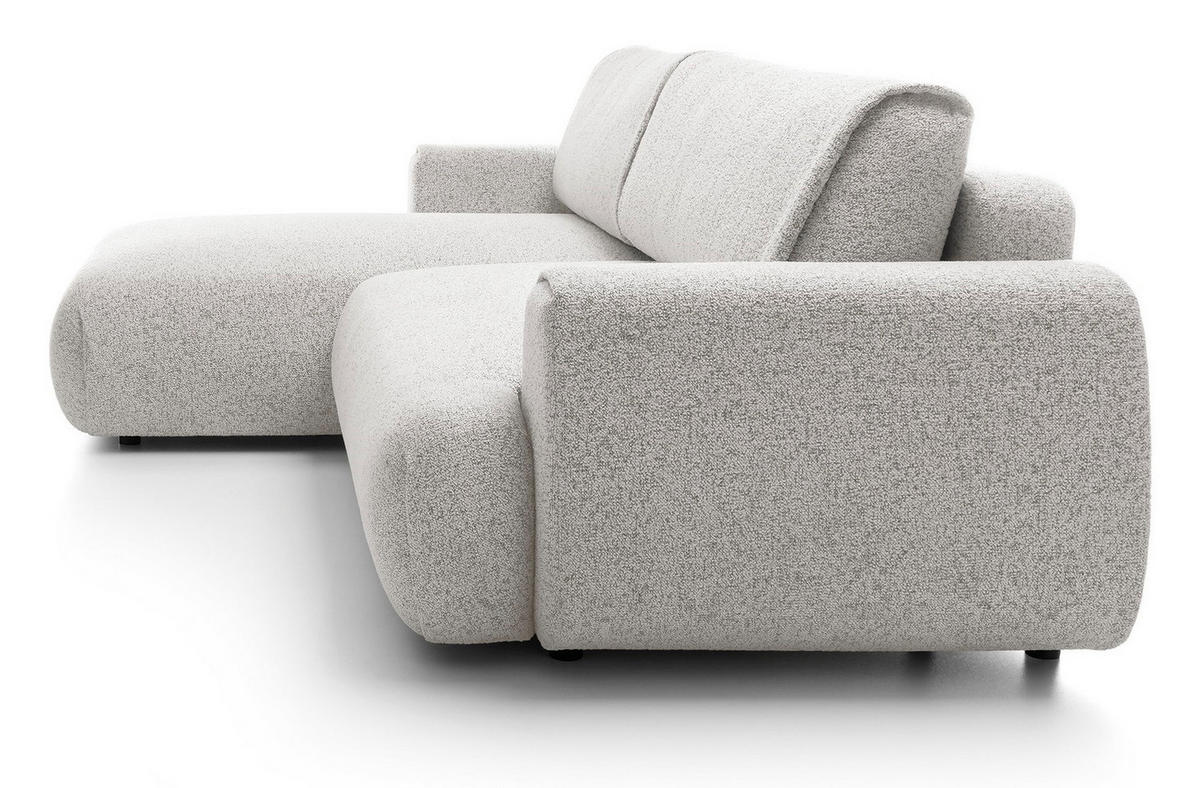 ECKSOFA mit Schlaffunktion 270 cm Ralto, Links, Hellgrau - Hellgrau, Holz (270/167cm) - Emporius