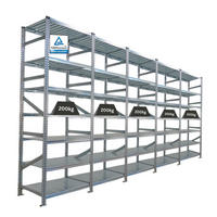 FACHBODENREGAL Proximo Stecksystem 250x450x60cm 7 Ebenen Beidseitig nutzbar Verzinkt - Silberfarben, Metall (450/250/60cm) - PROREGAL